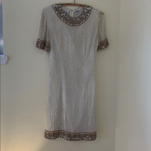 Vintage Beaded Lawrence Kazar Dress